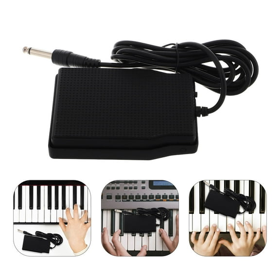 LABSERRON keyboard sustain pedal for digital instruments Sustain Pedal Plastic Black 1Pack