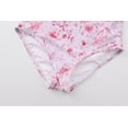 thumbnail image 5 of Serdomi Girls Adjustable Double Strap Swimsuit for Toddler Pink Watercolor Flower Print Bathing Suit Size 5/6, 5 of 7