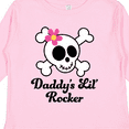 thumbnail image 4 of Inktastic Daddy's Little Rocker Skull Girls Long Sleeve Toddler T-Shirt, 4 of 5