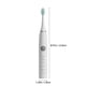 thumbnail image 3 of Cepillo de dientes eléctrico recargable sónico para adultos | Cepillo de dientes con cerdas suaves para el cuidado bucal | Carga USB | Resistente al agua | Higiene dental en casa y de viaje, 3 of 8