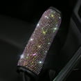 thumbnail image 6 of Walbest Bling Car Interior Accessories for Women, Bling Steering Wheel Cover Seat Belt Shoulder Pad, Rhinestones Glitter Gear Shift Cover Rhinestone Center Console Cover Shift Cover (1Pc), 6 of 7