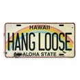 thumbnail image 1 of Hojalata Rectangular 30*15cm Tipo Matrícula Hawaii HANGLOOSE Serie Caligrafía Y Pintura (4), 1 of 9