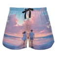 thumbnail image 2 of Women's Soft Sleep Shorts Relaxed Fit Lounge Pajama Bottoms Shorts for Women Pajama for Home and Comfort Man and Woman Holding Hands, 2 of 8
