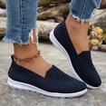 thumbnail image 2 of Loafers for Women Slip on Solid Mesh Walking Shoes Comfy Soft Sole Lightweight Driving Nursing Shoes Casual Breathable Flat Shoes Blue Size 7.5, 2 of 7
