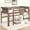 2: Natural, variant on Harper & Bright Designs Full Size Low Loft Bed for Boys Girls, Wood Junior Loft Bed Frame with Ladder for Girls Boys, Gray