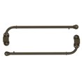 thumbnail image 1 of Urbanest 1/2” Adjustable Wall Mounted Swing Arm Rods 14"-24", Antique Gold, Set Of 2, 1 of 3