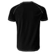thumbnail image 3 of Jinda Men's Soft T Shirt Cotton Short Sleeve Henley Shirt Fashion Stretch Summer Lightweight Slim Fit Tee Black X-Large, 3 of 4