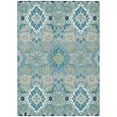 thumbnail image 2 of Addison Rugs Chantille Indoor/Outdoor Traditional Vintage Teal Washable Rectangle Rug, 9' x 12', 2 of 6