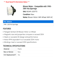 thumbnail image 2 of Blower Motor - Compatible with 1998 - 2001 Kia Sportage 1999 2000, 2 of 2