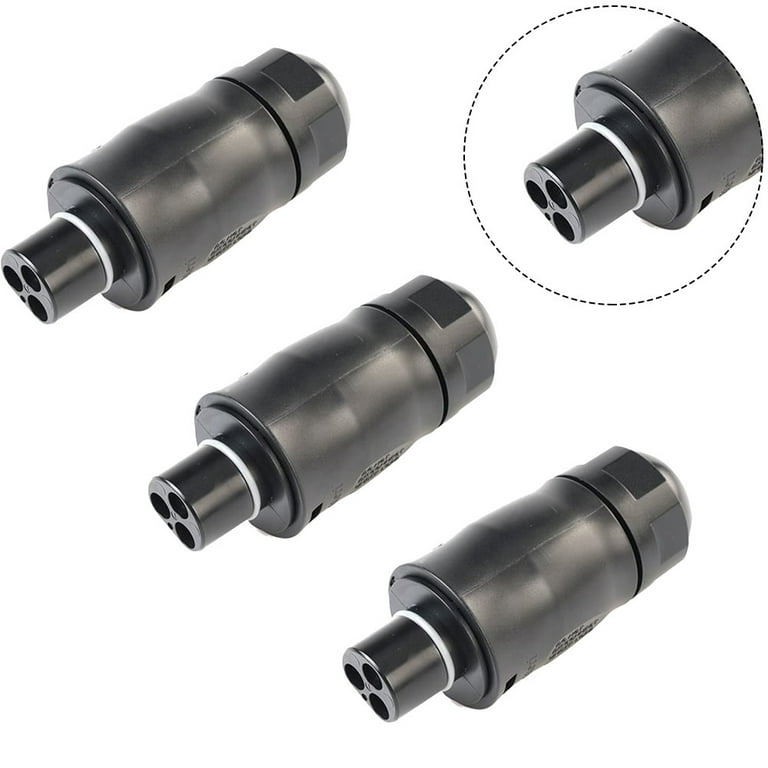 3-Pole Waterproof Connection Male Plug End Cap For Betteri BC01 Hoymiles 