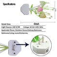 thumbnail image 2 of US Plug LED Sensor Color Changing Night Light - Mushroom Water Grass Wall Lamp, Auto on/off Romantic Colorful Wall Sconce, Ideal for Home Bedroom Room Hallway Decor & Night Lighting, 4*2in, White, 2 of 8