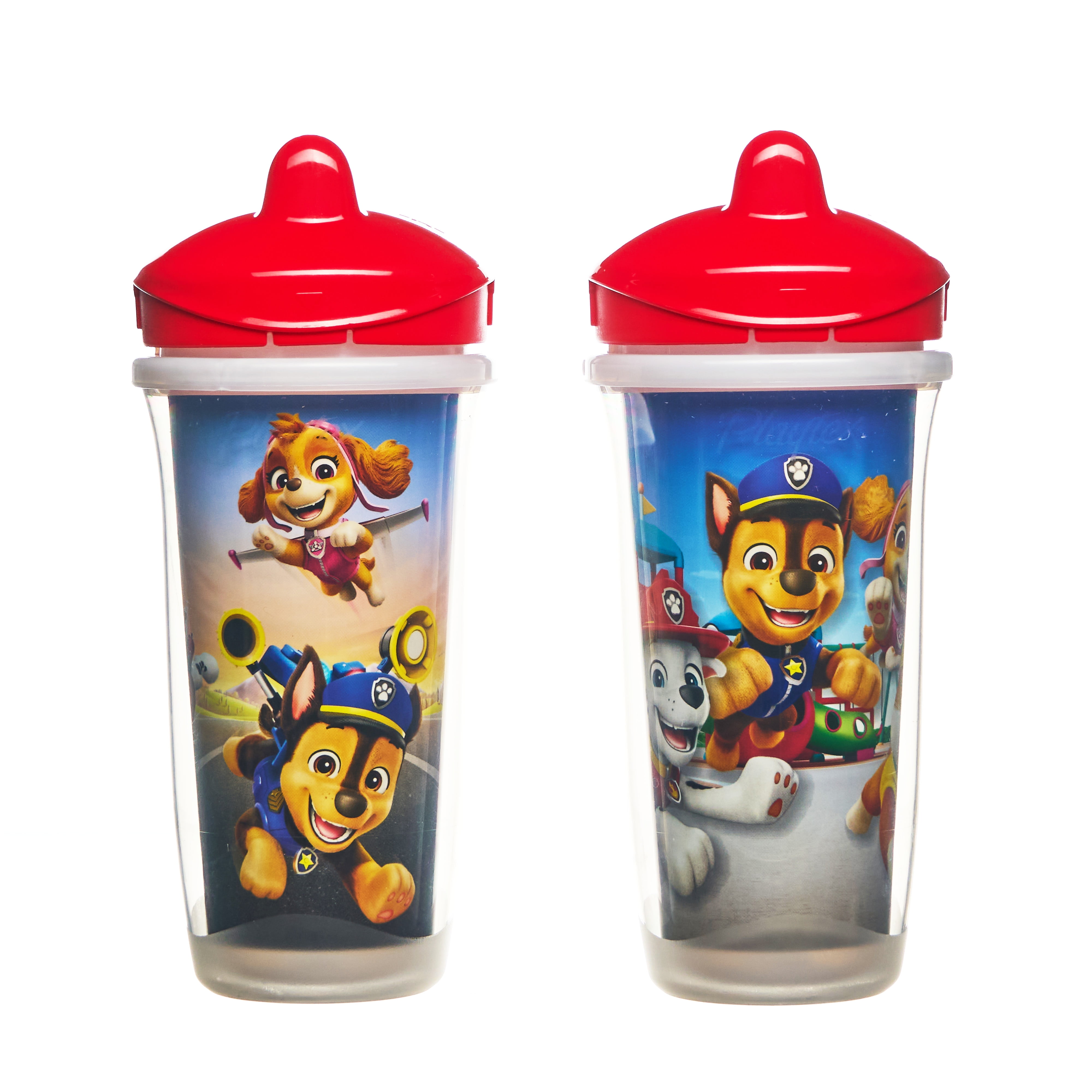 Playtex Sipsters Stage 3 Paw Patrol, Boys Insulated Spout Sippy Cups, Blue, 9 oz, 2 Pack