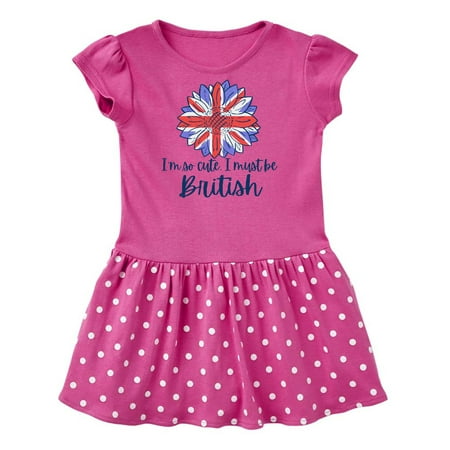 

Inktastic I m So Cute I Must Be British Sunflower Gift Baby Girl Dress