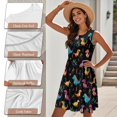 thumbnail image 5 of KUIFORTI Matching Couple Outfits Spring Women's Casual Dresses & Men's Hawaiian Shirt Cute Dinosaur Fashion Clothing with Soft Fabric for Beach Seaside, 5 of 6