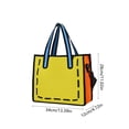 thumbnail image 3 of Cute Doodle Print Tote Bag Large Capacity Shoulder Handbag for Daily Shopping Work Campus Travel Beach Gym Everyday Carry Gift for Her Daughter Son Female Friends, 3 of 6