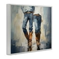 thumbnail image 4 of Stupell Industries Cowboy & Cowgirl Couple Novelty Painting White Framed Art Print Wall Art, 14 x 11, 4 of 10
