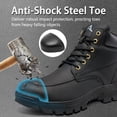 thumbnail image 5 of Decould sylf Men's Waterproof Steel Toe Safety Work Boots: Non Slip Puncture Resistant for Industrial Construction, 5 of 8