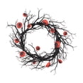 thumbnail image 2 of Eyeball Wreath with String Lights Home Decor 18" Front Door Halloween Wreath for, 2 of 8