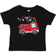thumbnail image 3 of Inktastic Valentine Fire Truck with Hearts Boys or Girls Baby T-Shirt, 3 of 5