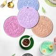 thumbnail image 3 of Hot Pot Mat Heat Insulation Placemat Anti-scalding Bowl Coaster Holder Household Cooking Kitchen Dining Table Pad Reusable, 3 of 10