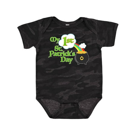 

Inktastic My First St. Patricks Day- pot of gold and rainbow Gift Baby Boy or Baby Girl Bodysuit
