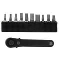 thumbnail image 3 of WHAMVOX  11 Pcs Screwdriver Set Handle Wrench Tool Torque Ratchet Black, 3 of 8