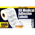 thumbnail image 4 of NuBliss Plain Design Universal RX Identity Small Labels, Label Bulk Stickers, 3” x 1”, 1000-Pack, 4 of 9