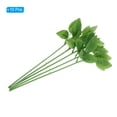 thumbnail image 3 of Uxcell Floral Wire Stem with Leaves, Artificial Plastic Rose Floral Wire Stems for DIY Craft Bouquet 10 Pcs, 3 of 7