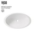 thumbnail image 3 of VIGO Matte Stone Wisteria Composite Oval Vessel Bathroom Sink in White with Olus Faucet and Pop-Up Drain in Matte Black, 3 of 12