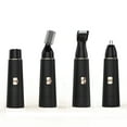 thumbnail image 4 of 4 - in - 1 Electric Hair Remover, Replaceable Heads (Nose, Eyebrow, Body, Electric Trimmer), USB Rechargeable, 5W Power, for Face & Body Hair Removal, 4 of 7