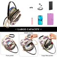 thumbnail image 5 of FORMRS Crossbody Bag for Women Quilted Travel Shoulder Cell Phone Purse with Chain Strap Handbag, Blue Butterflies, 5 of 7