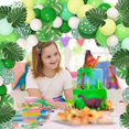 thumbnail image 5 of Suministros de decoración para fiesta de cumpleaños de dinosaurio, kit de guirnalda de arco de globos de dinosaurio, globos de dinosaurio de aluminio de 40 ", pancartas de feliz cu, 5 of 5