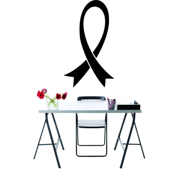Wall Decal : Breast Cancer Awareness Ribbon Motivational Inspirational Quote 12x18 Inches
