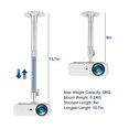 thumbnail image 3 of EIGTHTAIL Support Universel pour Projecteur de Plafond, Support Mural Extensible 9-15.7 Pieds', 3 of 7