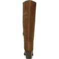 thumbnail image 2 of Naturalizer Women's Fae Knee High Boot Saddle Tan Suede Wide Calf 8W, 2 of 3