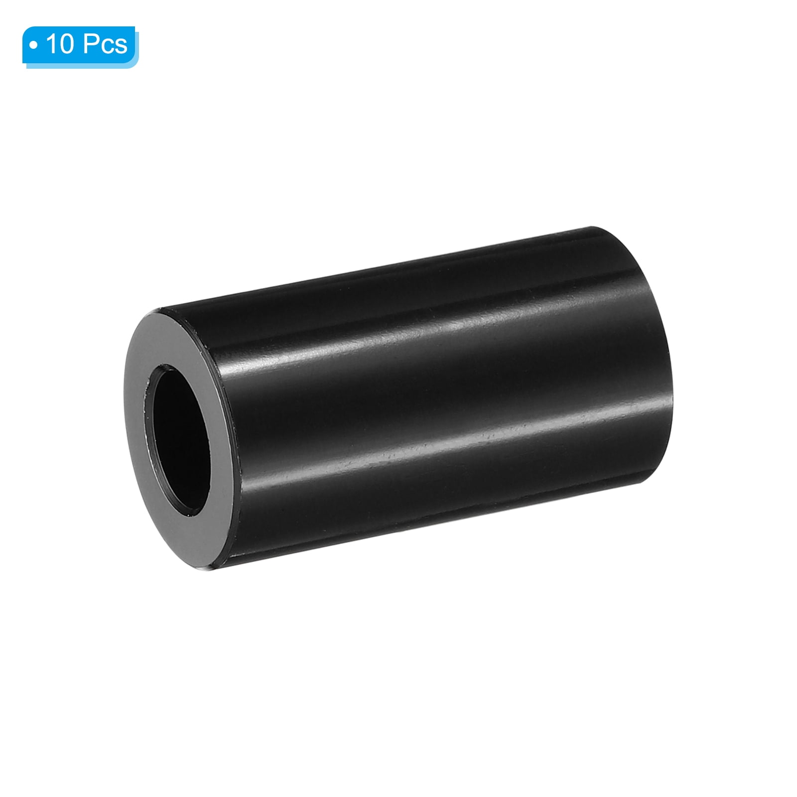M10 Aluminum Spacers, 10 Pcs Metal Spacer Aluminum 3/8" ID x 3/4" OD x 1-1/2" L Standoff for 3/8" or M10 Screw Bolts