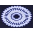 thumbnail image 1 of Ahgly Company Machine Washable Indoor Rectangle Transitional Lapis Blue Area Rugs, 3' x 5', 1 of 1