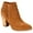 Cognac, variant on Michael By Michael Shannon Kelsey High Heel Ankle Bootie Shoes, Cognac, US 11
