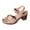 Beige, variant on QNANSPI Women's Wedge Heel Shoes, Summer Casual Footwear for Women, Women Peep Toe Buckle Strap Broad Heel High Heel Footwear For Summer Shoes