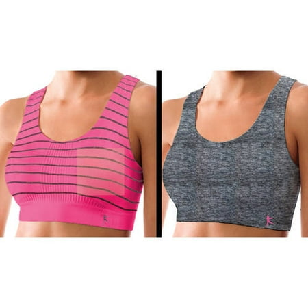 Danskin Now - Seamless Sport Bras, 2-Pack-Medium Impact