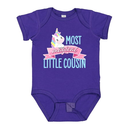 

Inktastic Most Magical Little Cousin- Cute Unicorn Gift Baby Girl Bodysuit