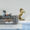 thumbnail image 2 of Elegante Escultura De Caballo Hecha A Mano Para Escritorio, Sala De Estar, Estantería, Mesa, Adorno Fengshui Para Hoteles, Estanterías, Chimenea, Ligero., 2 of 8