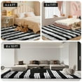thumbnail image 3 of CozyDesg Soft Area Rugs for Living Room Bedroom,Large Rug Fluffy Fuzzy Shag Shaggy Soft Plush Carpet,Indoor Floor Carpet for Dining Room Home Decor,Black & White, 3 of 7