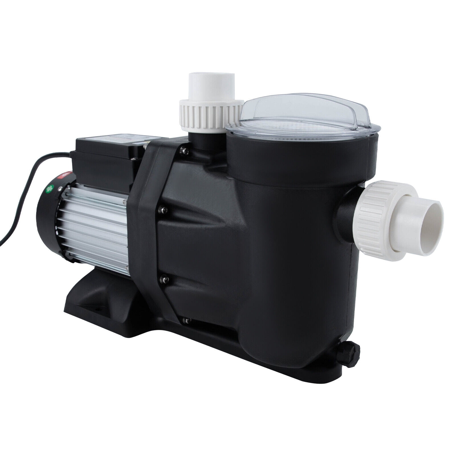 1.5 HP Ground Pool Pump, Black 1100W Powerful Self Primming Swimming Pool Pumps, Pool Pump with Timer Floor Mount