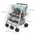 thumbnail image 5 of PAHTTO Waterproof All-Round Protection Stroller Rain Cover for Double Strollers, Clear, 5 of 7