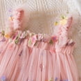 thumbnail image 3 of Kaprioy Toddler Summer Dress Baby Girl Strap Floral A Line Dress Sleeveless Beach Butterfly Sundress for Baby Girl Tulle Dress Casual Flower Embroidery Dresses, 3 of 5