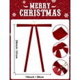 thumbnail image 3 of TETOU 6pcs Christmas Garland Swag Bow,23.5x15.5 Inch Rustic Vintage Large Xmas Staircase Wreath Bows for Christmas Tree Staircase Indoor Outdoor Decorations(Red), 3 of 10