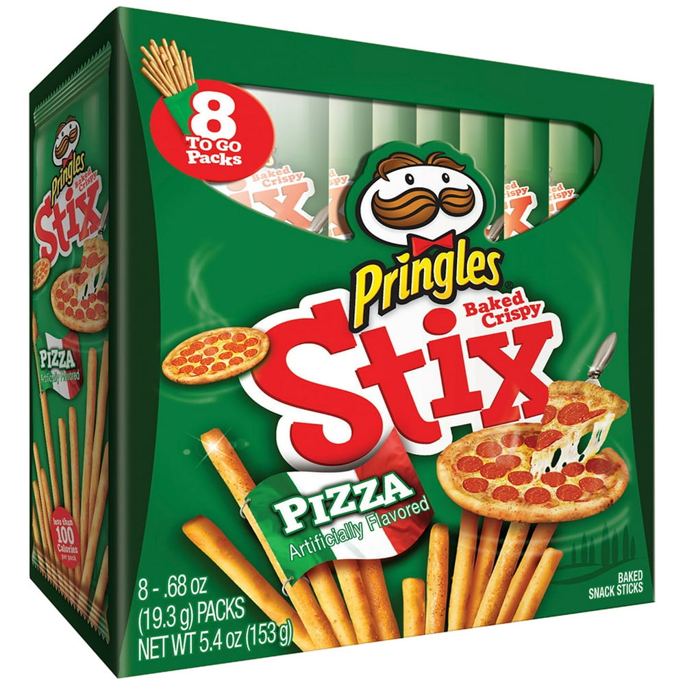Pringles Stix Pizza Baked Snack Sticks, 0.61 Oz., 8 Count
