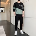thumbnail image 5 of Trajes deportivos Kpop Camiseta original Hombre Marcas Sudadera Pantalones elásticos Conjuntos Ropa de hombre de corte entallado Top casual Estampado Chándal O, 5 of 5