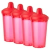 (4 pack) Parent's Choice Non-Spill Sippy Cup, Hard Spout, 9 fl oz, 1 Count, Red